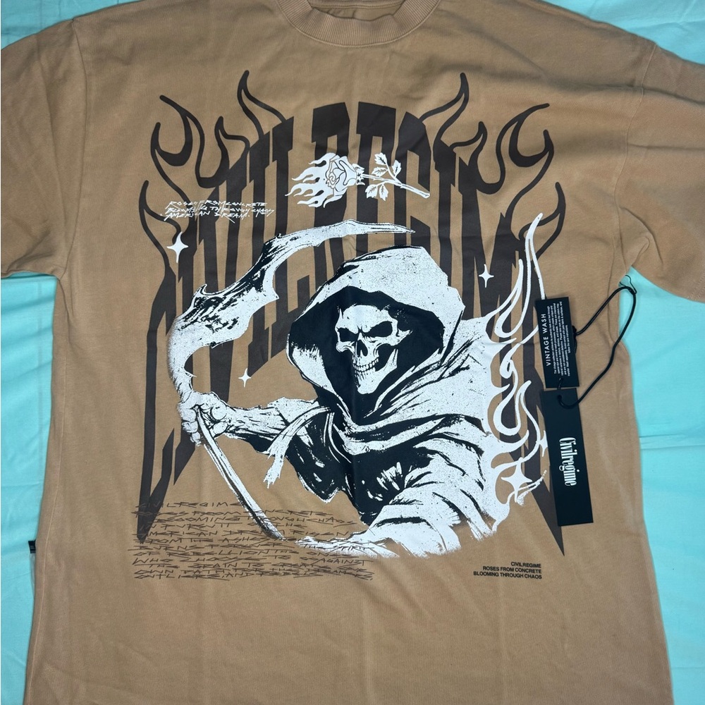 Civil Regime “From the Shadows” graphic Tee. Brand New in Bag. Size Small.